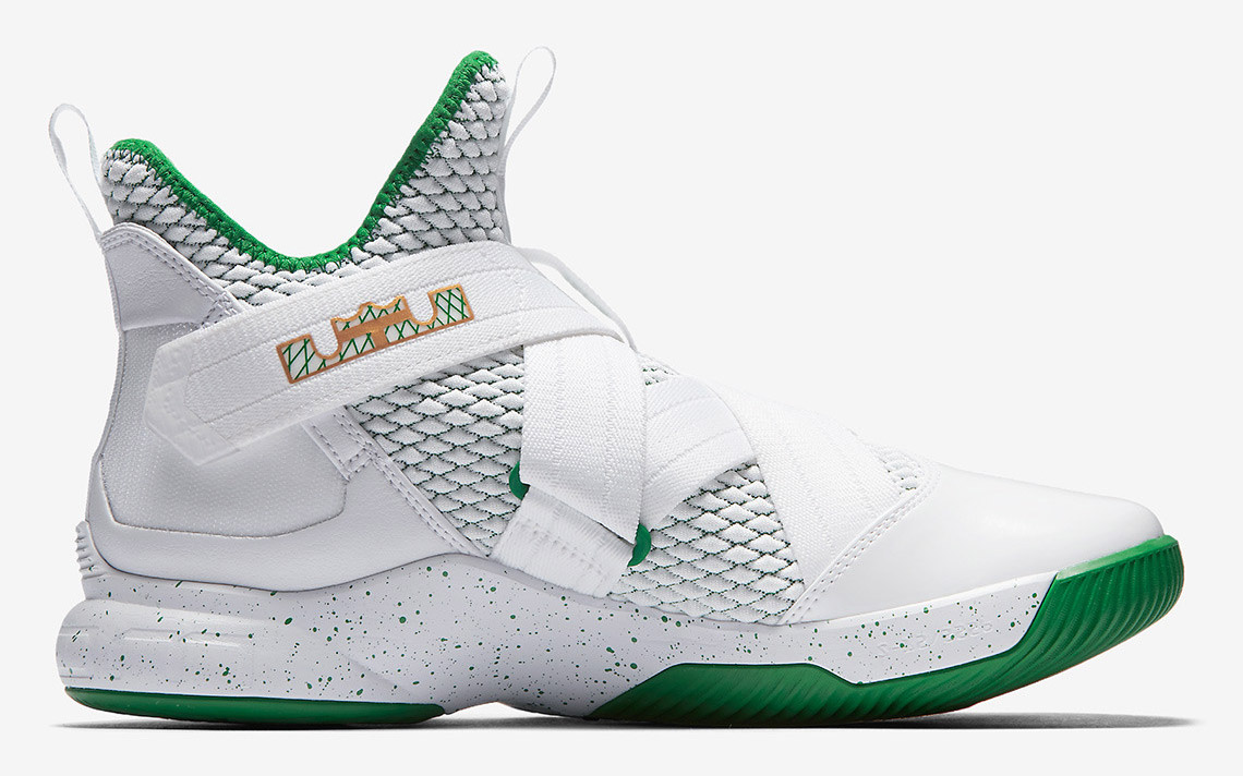 green and white lebron soldier 12