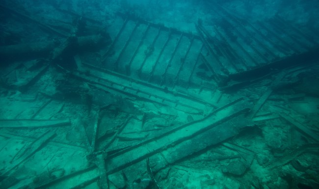 underwater shipwreck