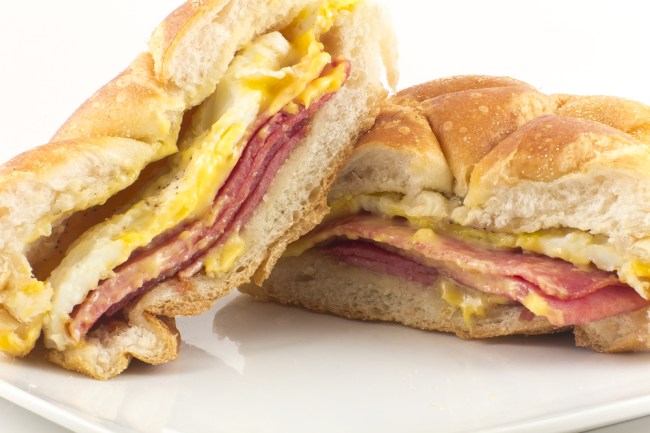 taylor ham breakfast sandwich