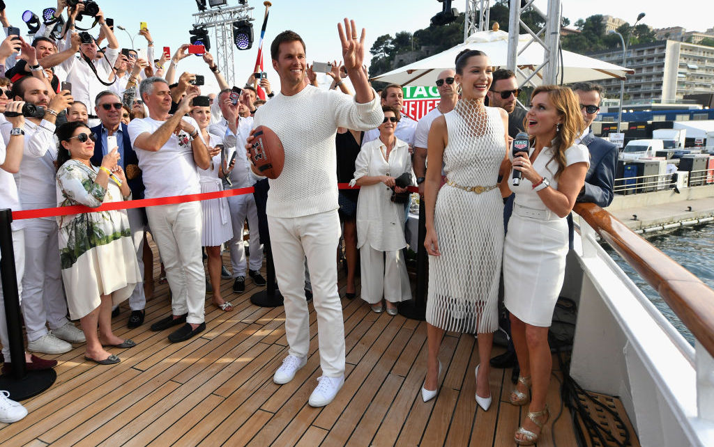 Tom Brady Ditched Patriots Camp To Throw Footballs Off A Mega Yacht In  Monaco - BroBible