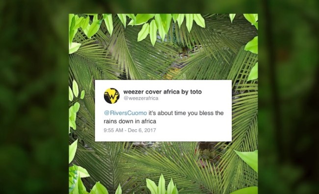 Weezer's cover of Toto by Africa