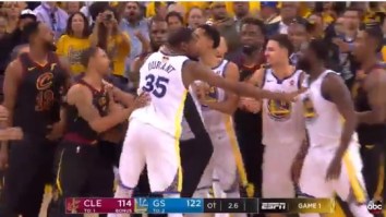 Game 1 Of NBA Finals Devolves After Tristan Thompson Tries To Fight Draymond Green