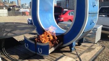 This Custom Indianapolis Colts Smoker Can Cook 400-Pounds Of Meat At Once