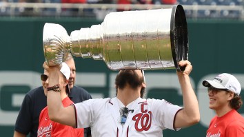 Alexander Ovechkin Continues Incredible Stanley Cup Victory Lap In True Bro Fashion At Nationals Game