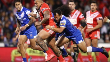 Tonga And Samoa Go Head-To-Head In Pre-Game War Dances In One Of Rugby’s Coolest Traditions