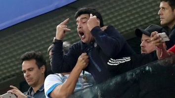 Diego Maradona Went Through Every Emotion During The Argentina-Nigeria Game