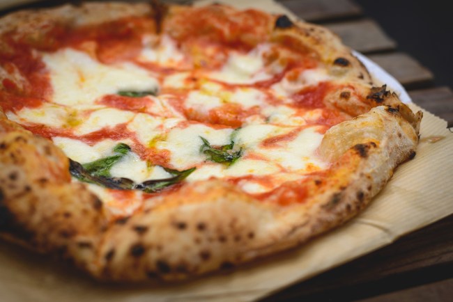 Margherita Neapolitan style pizza