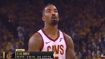 Golden State Warriors Fans Troll JR Smith By Chanting ‘MVP’ As He Shot Free Throws During Game 2 Of The NBA Finals
