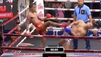 Muay Thai Fighter Lands A Face Kick Knockout So Devastating I’m Afraid To Google If This Guy’s Alive