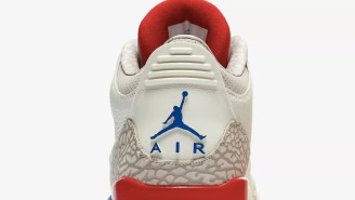 These Sick Air Jordan 3 ‘International Flight’ Red, White, And Blue High-Tops Drop This Weekend