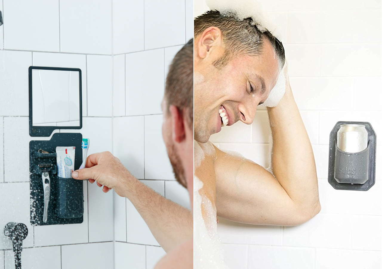 Two Aussie Brothers Create Perfect Holder For Shower Accessories And