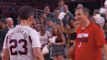 In The Least Athletic Feat Of The Weekend, Ted Cruz Beat Jimmy Kimmel In A 1-On-1 Basketball Game