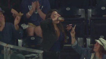 A Fan Caught A Foul Ball In Her Beer And Chugged It Like A Champ