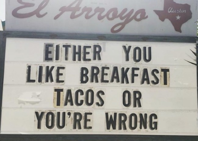 2018 best funny memes breakfast taco joke