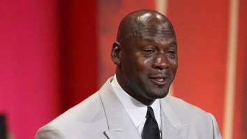 A Chicago Bulls Fan Got A Giant ‘Crying Jordan’ Tattoo On His Leg And It… Is… Tremendous