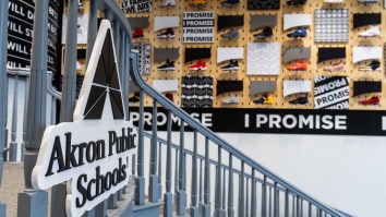 114 Pairs Of Game-Worn Sneakers Adorn The Walls Of Lebron James’ Wonderful New ‘I Promise’ School