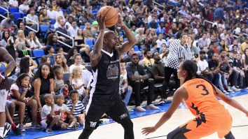 Floyd Mayweather Gets Swatted By An Instagram Model In Charity Basketball Game And Cries Foul