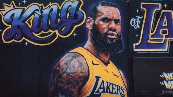 Fan Successfully Gets LeBron James’ ‘King Of LA’ Mural Vandalized After Offering $300 Bounty On Twitter