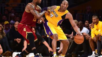 This Lakers Fan Absolutely Snapped After Someone Put LeBron’s Face On A Mural Of Kobe Bryant