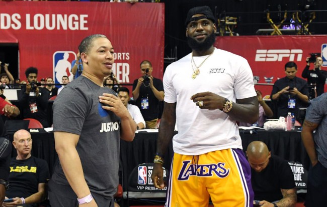 lebron james ty lue lakers