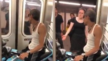 Man Brings Motorcycle Onto NYC Subway And Manages To Piss Off Everyone