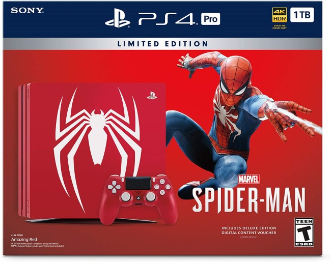 playstation 4 spider-man bundle box