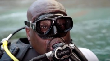 A Shark Broke Into Shaq’s Cage On ‘Shark Week’ And He Had To Bail Quickly Out Of The Water