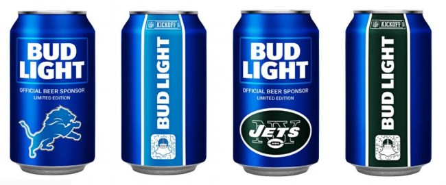 Bud Light 2018 NFL Beer Cans