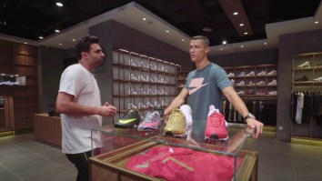 Cristiano Ronaldo Goes Sneaker Shopping In Beijing And Talks About The Origins Of His New Shoe
