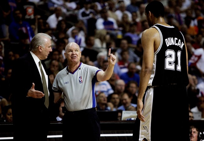 joey crawford tim duncan ejection therapy