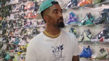 J.R. Smith Goes Sneaker Shopping In NYC And Talks About Wearing LeBron’s Shoes Next Season