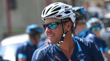 Lance Armstrong Wrecked His Face Wiping Out On A Bike Trail, Shares Bloody Selfie