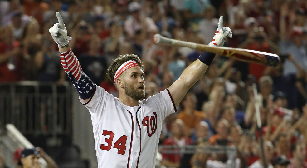 Bryce Harper With the Epic Bat Flip, bryce harper phillies HD