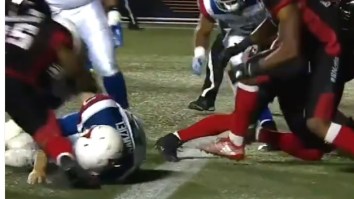Johnny Manziel Gets Laid Out After Taking Brutal Hit In CFL Game
