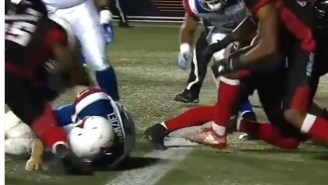 Johnny Manziel Gets Laid Out After Taking Brutal Hit In CFL Game