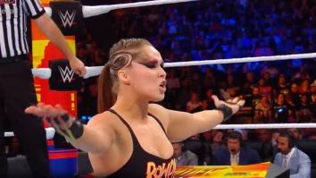 Twitter Had Jokes About Ronda Rousey’s Eccentric Eye Makeup At SummerSlam, Compared Her To ‘Nightman’
