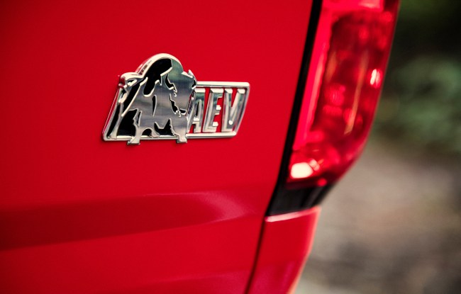 Colorado ZR2 Bison features an “AEV Bison” logo on the tailgate.