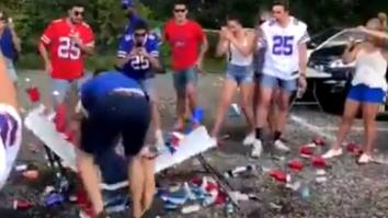 Table Slamming Outlawed At Bills Games And Fans Face Criminal Charges If Caught, Bills Mafia Did It Anyway
