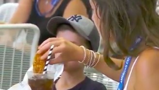 A Tennis Fan Got Caught Dunking A Chicken Finger In Her Soda And Managed To Disgust The Entire World