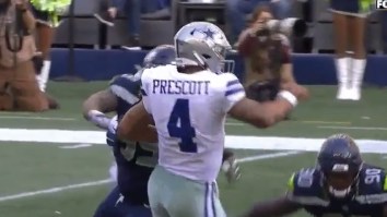 This Roughing The Passer Penalty Called Against The Seahawks Involving Dak Prescott Might Be The Weakest Penalty Call In NFL History