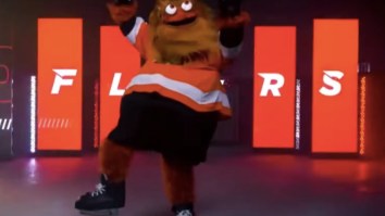 Some Genius Photoshopped Gritty The Philadelphia Flyers Mascot Into Stock Images And It Is Haunting