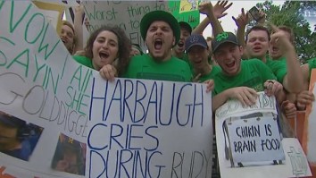 Best College GameDay Signs Week 1 Michigan Vs Notre Dame