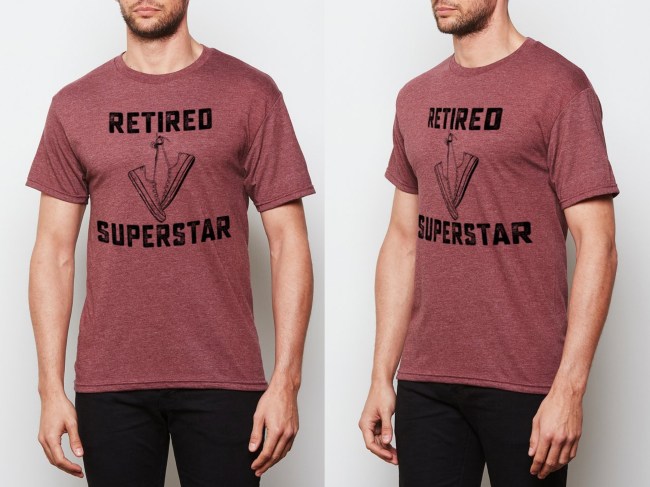 retired superstar t-shirt