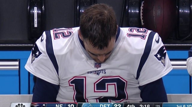 The Internet Mocks Sad Tom Brady After The Lions Put A Beat Down On The 