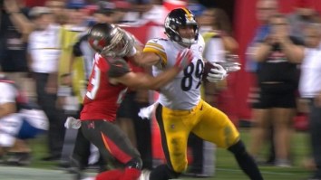 Fans Go After The Wrong Chris Conte On Twitter After Bucs’ Chris Conte Gets Viciously Stiff-Armed By Vance McDonald