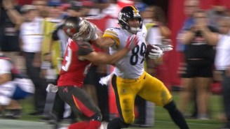 Fans Go After The Wrong Chris Conte On Twitter After Bucs’ Chris Conte Gets Viciously Stiff-Armed By Vance McDonald