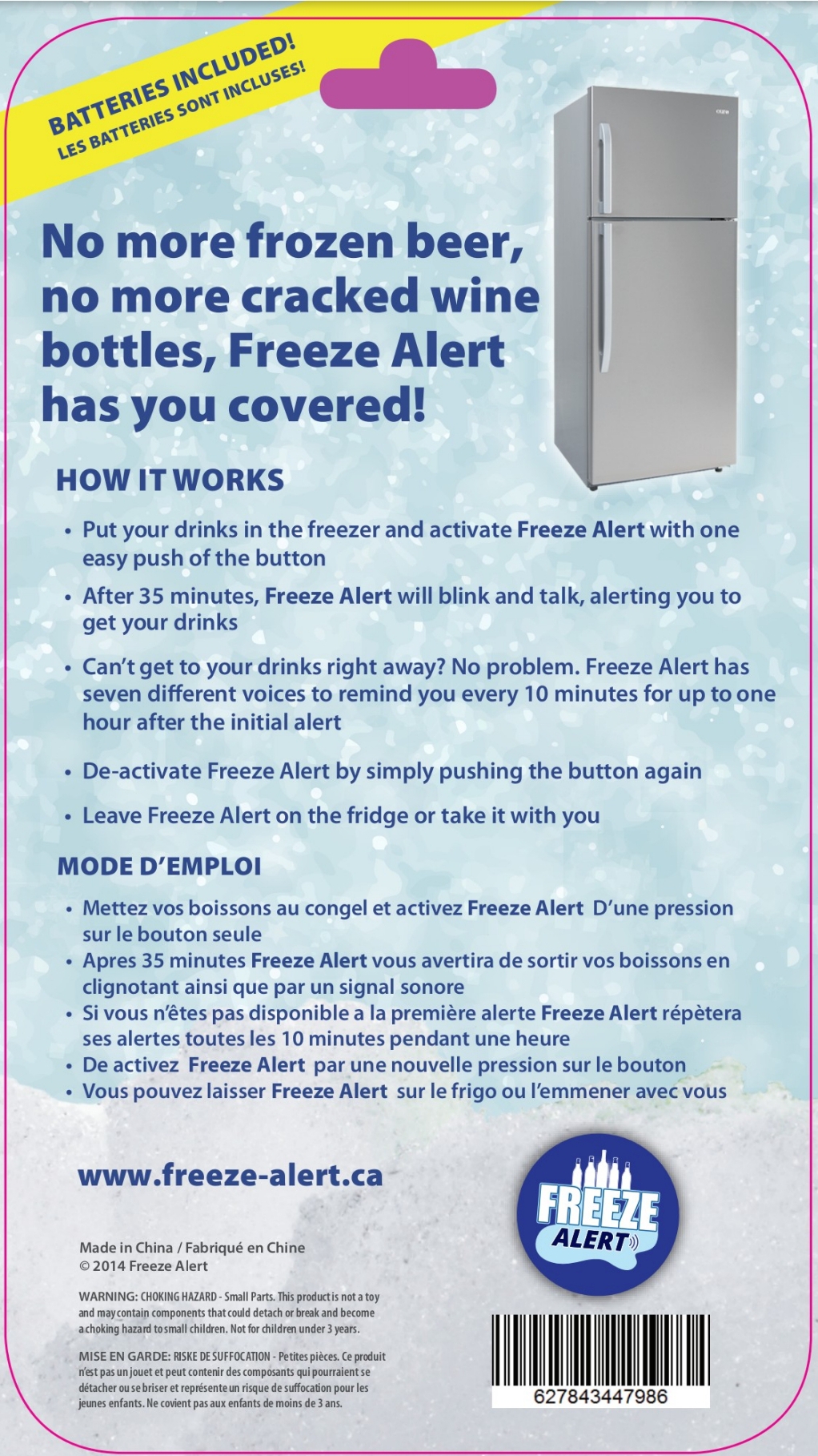 The 'Freeze Alert' Is An Alarm That Tells Your When Your Beer Is Cold