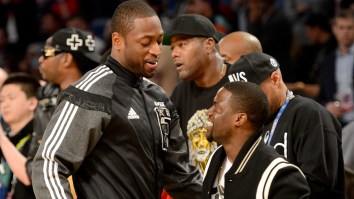 Kevin Hart Got A Little Salty After Dwyane Wade Gave Him A Toddler-Sized Miami Heat Jersey