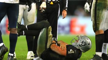 Derek Carr Responds To The Entire World Thinking He Cried On-Field After Getting Sacked In Loss