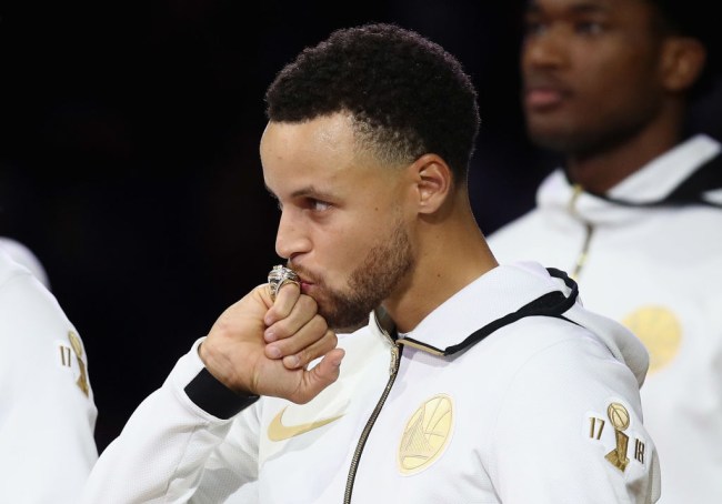 The Warriors' Reversible Championship Rings Are So Big Steph Curry